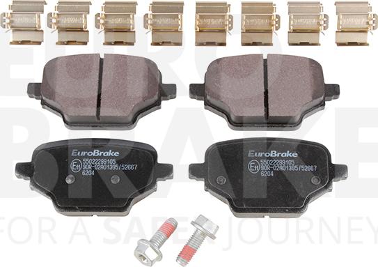 Eurobrake 55022299105 - Komplet Pločica, disk-kočnica www.molydon.hr