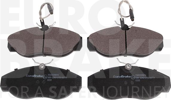 Eurobrake 5502229974 - Komplet Pločica, disk-kočnica www.molydon.hr