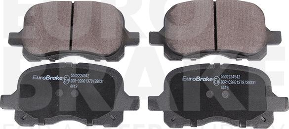 Eurobrake 5502224542 - Komplet Pločica, disk-kočnica www.molydon.hr