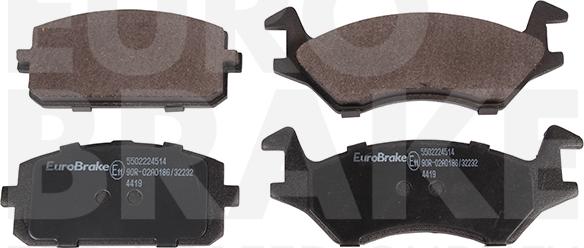 Eurobrake 5502224514 - Komplet Pločica, disk-kočnica www.molydon.hr