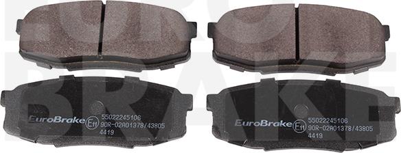 Eurobrake 55022245106 - Komplet Pločica, disk-kočnica www.molydon.hr