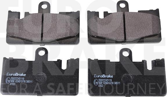 Eurobrake 55022245119 - Komplet Pločica, disk-kočnica www.molydon.hr