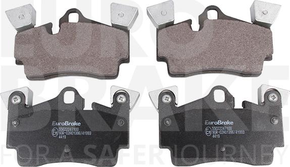 Eurobrake 55022247100 - Komplet Pločica, disk-kočnica www.molydon.hr