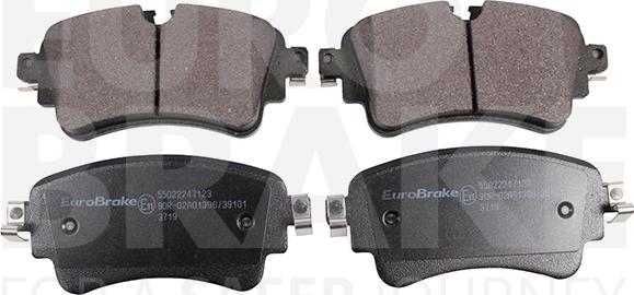 Eurobrake 55022247123 - Komplet Pločica, disk-kočnica www.molydon.hr