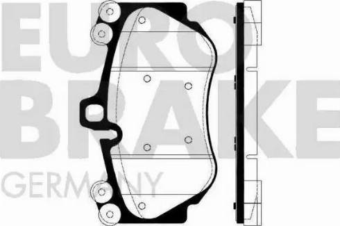 Eurobrake 5502225610 - Komplet Pločica, disk-kočnica www.molydon.hr