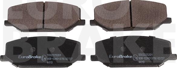 Eurobrake 5502225201 - Komplet Pločica, disk-kočnica www.molydon.hr