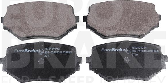 Eurobrake 5502225214 - Komplet Pločica, disk-kočnica www.molydon.hr