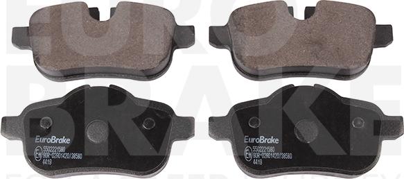 Eurobrake 5502221580 - Komplet Pločica, disk-kočnica www.molydon.hr