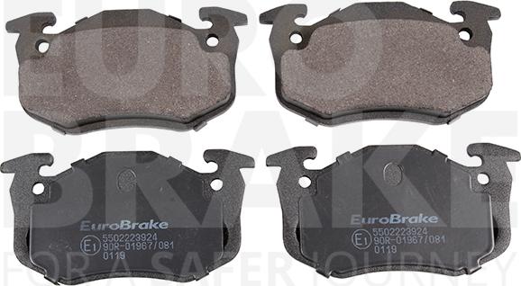 Eurobrake 5502223924 - Komplet Pločica, disk-kočnica www.molydon.hr