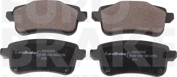 Eurobrake 5502223976 - Komplet Pločica, disk-kočnica www.molydon.hr