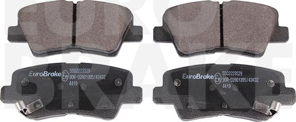 Eurobrake 5502223529 - Komplet Pločica, disk-kočnica www.molydon.hr