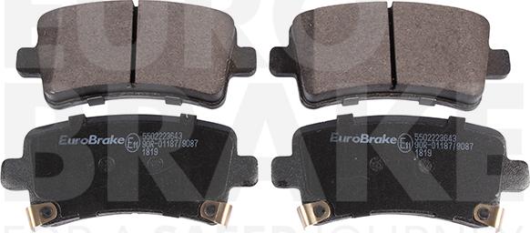 Eurobrake 5502223643 - Komplet Pločica, disk-kočnica www.molydon.hr