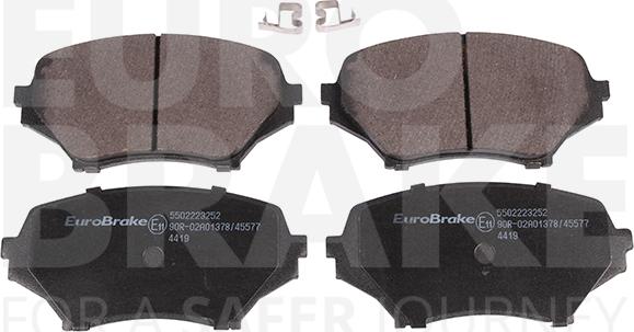 Eurobrake 5502223252 - Komplet Pločica, disk-kočnica www.molydon.hr