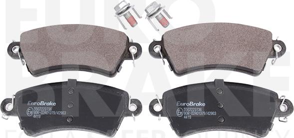 Eurobrake 5502223736 - Komplet Pločica, disk-kočnica www.molydon.hr