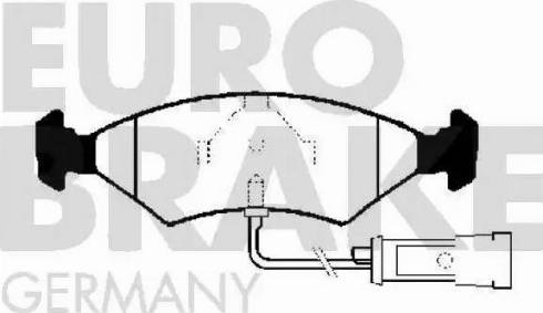 Eurobrake 5502222503 - Komplet Pločica, disk-kočnica www.molydon.hr