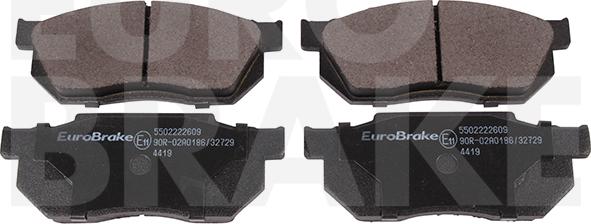 Eurobrake 5502222609 - Komplet Pločica, disk-kočnica www.molydon.hr