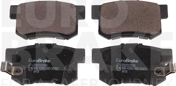 Eurobrake 5502222634 - Komplet Pločica, disk-kočnica www.molydon.hr