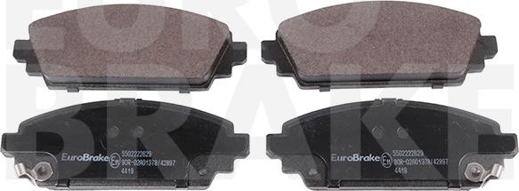 Eurobrake 5502222629 - Komplet Pločica, disk-kočnica www.molydon.hr