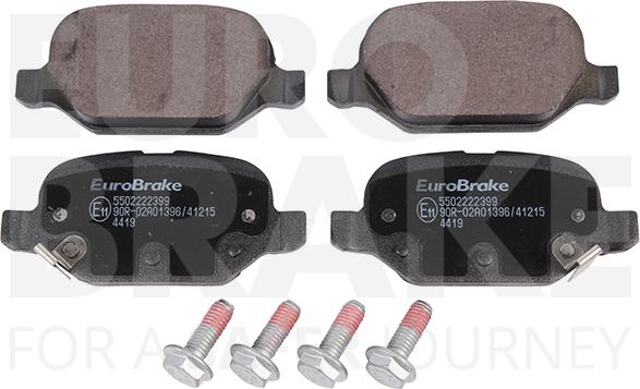 Eurobrake 5502222399 - Komplet Pločica, disk-kočnica www.molydon.hr