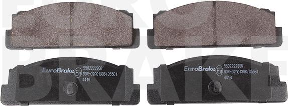 Eurobrake 5502222306 - Komplet Pločica, disk-kočnica www.molydon.hr