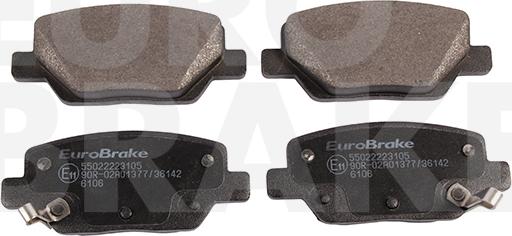 Eurobrake 55022223105 - Komplet Pločica, disk-kočnica www.molydon.hr