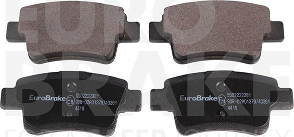 Eurobrake 5502222381 - Komplet Pločica, disk-kočnica www.molydon.hr