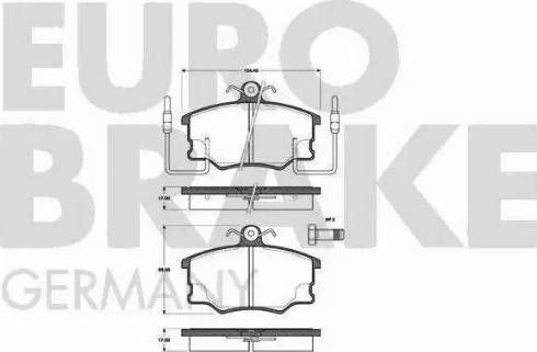 Eurobrake 5502222327 - Komplet Pločica, disk-kočnica www.molydon.hr