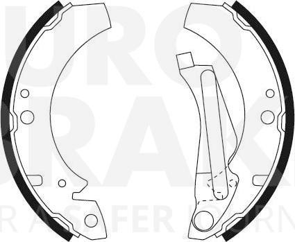 Eurobrake 58492747266 - Komplet kočnica, bubanj kočnice www.molydon.hr