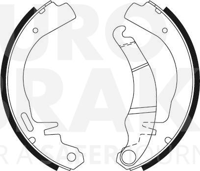 Eurobrake 58492736223 - Komplet kočnica, bubanj kočnice www.molydon.hr