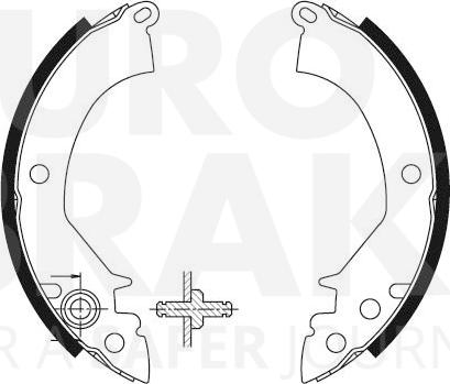 Eurobrake 58492730384 - Komplet kočnica, bubanj kočnice www.molydon.hr