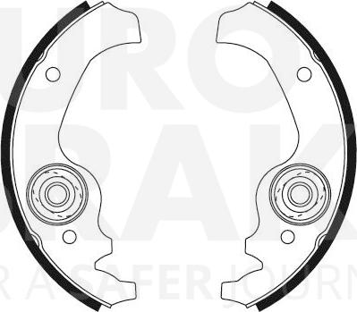 Eurobrake 58492723106 - Komplet kočnica, bubanj kočnice www.molydon.hr