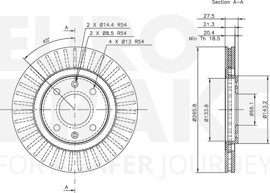 Eurobrake 5815319915 - Kočioni disk www.molydon.hr