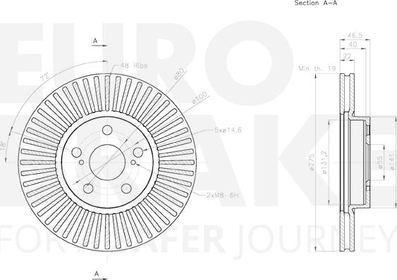 Eurobrake 58153145132 - Kočioni disk www.molydon.hr