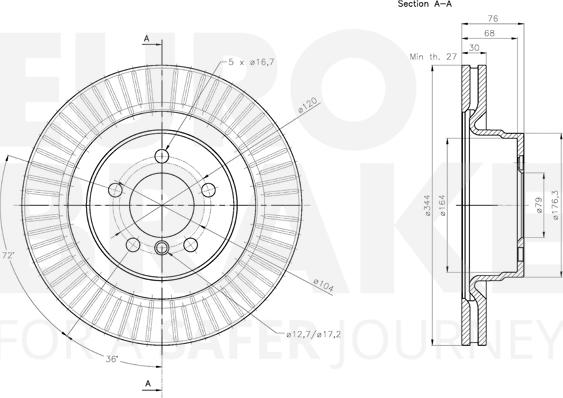 Eurobrake 5815314045 - Kočioni disk www.molydon.hr