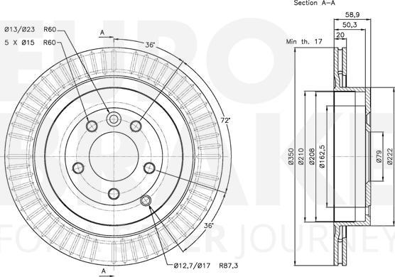 Eurobrake 5815314029 - Kočioni disk www.molydon.hr