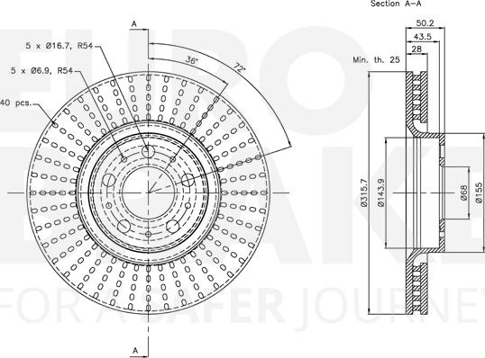 Eurobrake 5815314851 - Kočioni disk www.molydon.hr