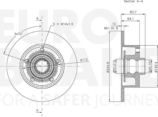 Eurobrake 58153147120 - Kočioni disk www.molydon.hr