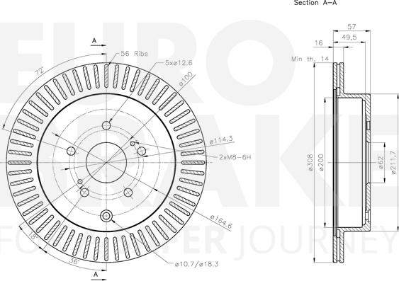 Eurobrake 5815315221 - Kočioni disk www.molydon.hr