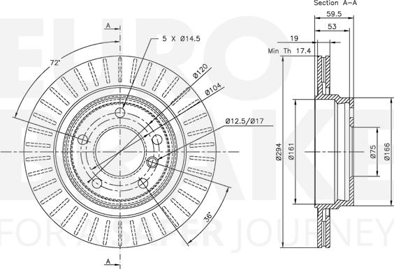 Eurobrake 5815311541 - Kočioni disk www.molydon.hr