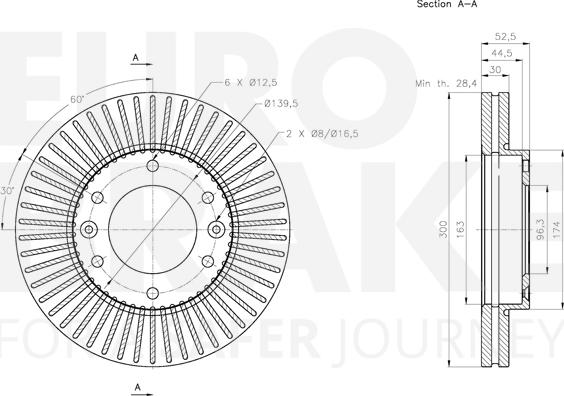 Eurobrake 5815313436 - Kočioni disk www.molydon.hr