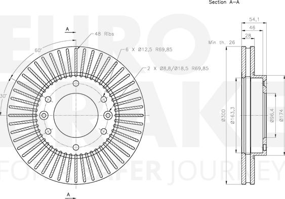 Eurobrake 5815313524 - Kočioni disk www.molydon.hr