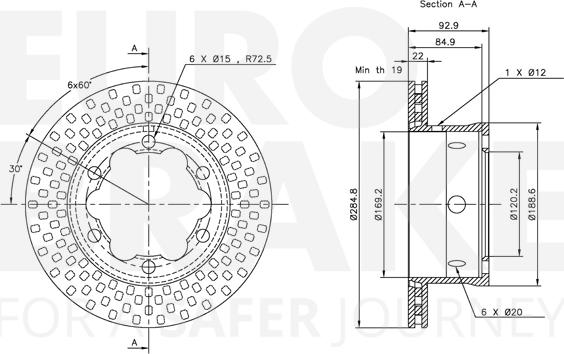 Eurobrake 5815313344 - Kočioni disk www.molydon.hr