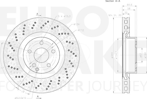 Eurobrake 58153133108 - Kočioni disk www.molydon.hr