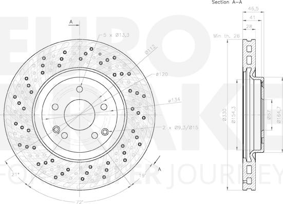 Eurobrake 58153133117 - Kočioni disk www.molydon.hr