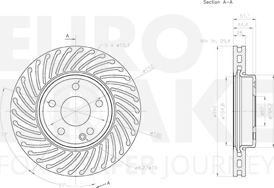 Eurobrake 58153133125 - Kočioni disk www.molydon.hr