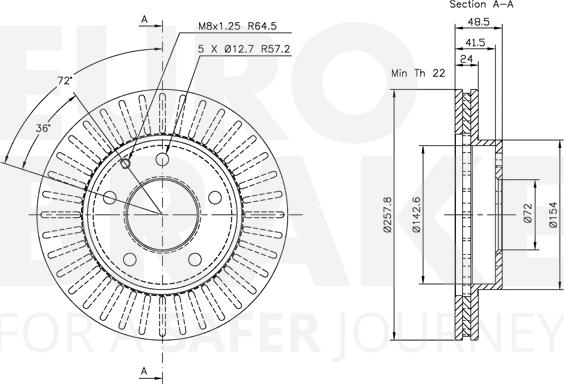 Eurobrake 5815313227 - Kočioni disk www.molydon.hr