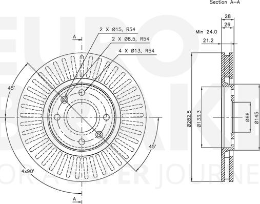 Eurobrake 5815313720 - Kočioni disk www.molydon.hr