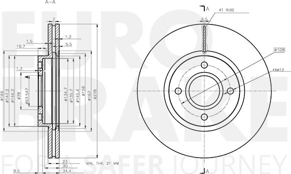 Eurobrake 5815312598 - Kočioni disk www.molydon.hr