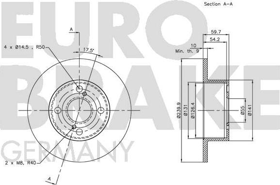 Eurobrake 5815204599 - Kočioni disk www.molydon.hr