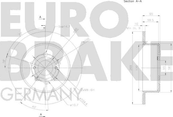 Eurobrake 58152045144 - Kočioni disk www.molydon.hr